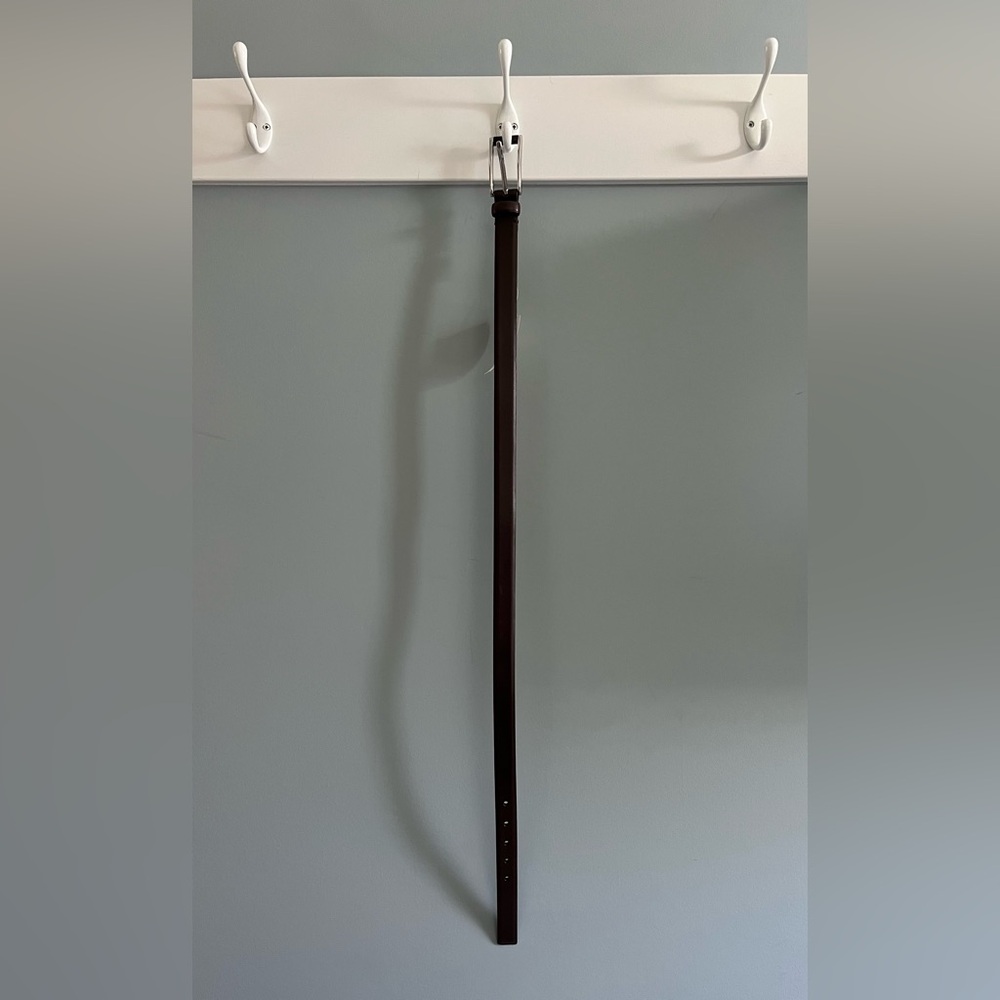 Vintage Dark Brown Leather Belt - NWT